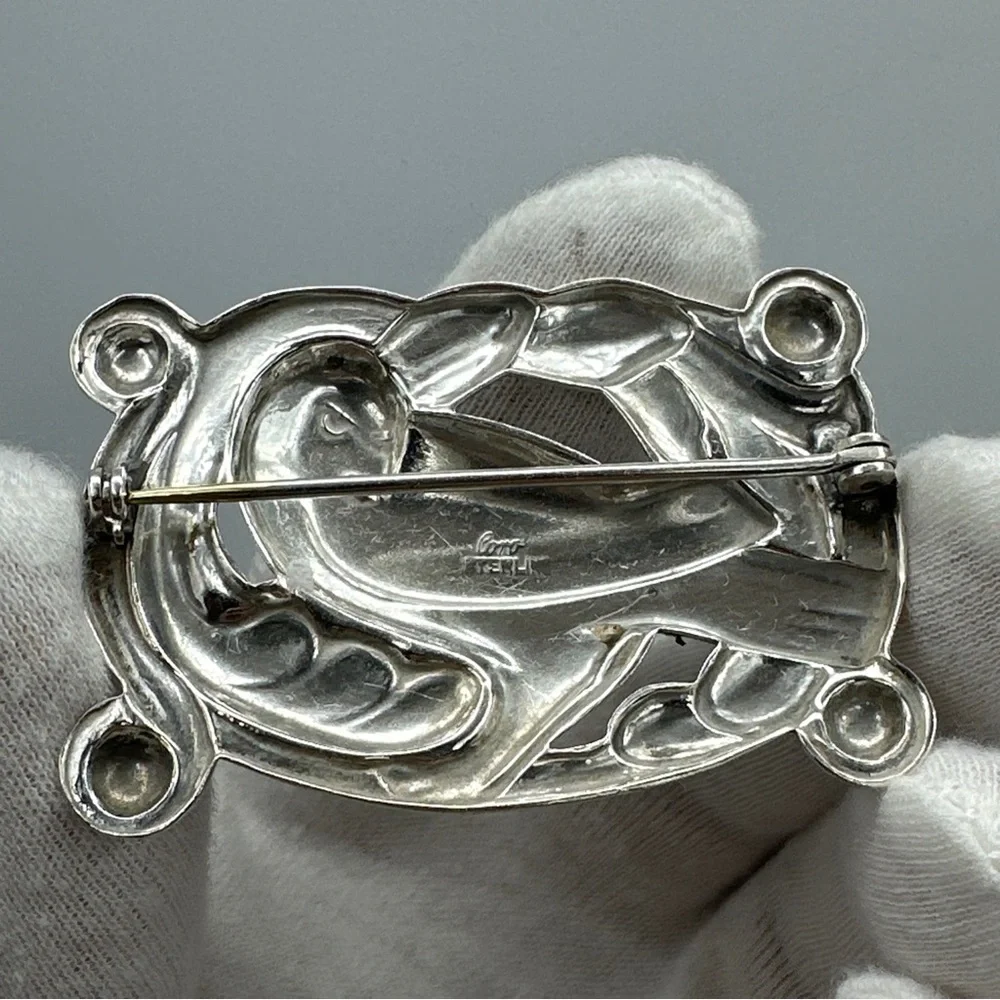 Coro Norseland‎ Sterling Large Dove Pin#364.